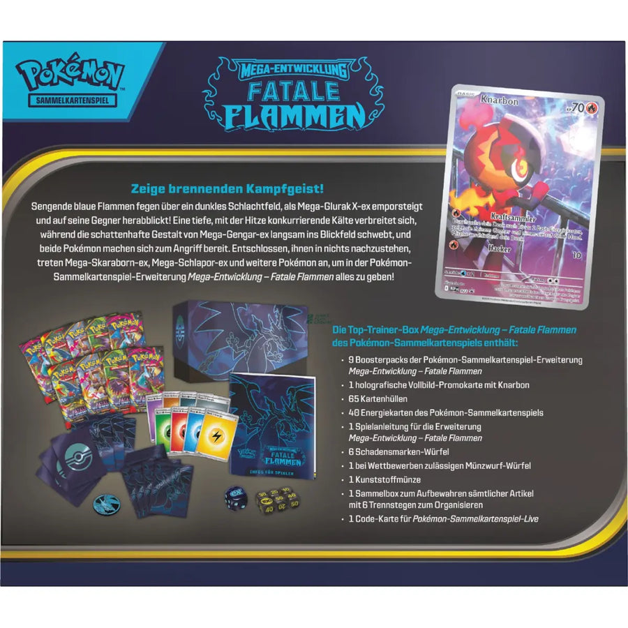 Pokémon Fatale Flammen Top Trainer Box (Deutsch)