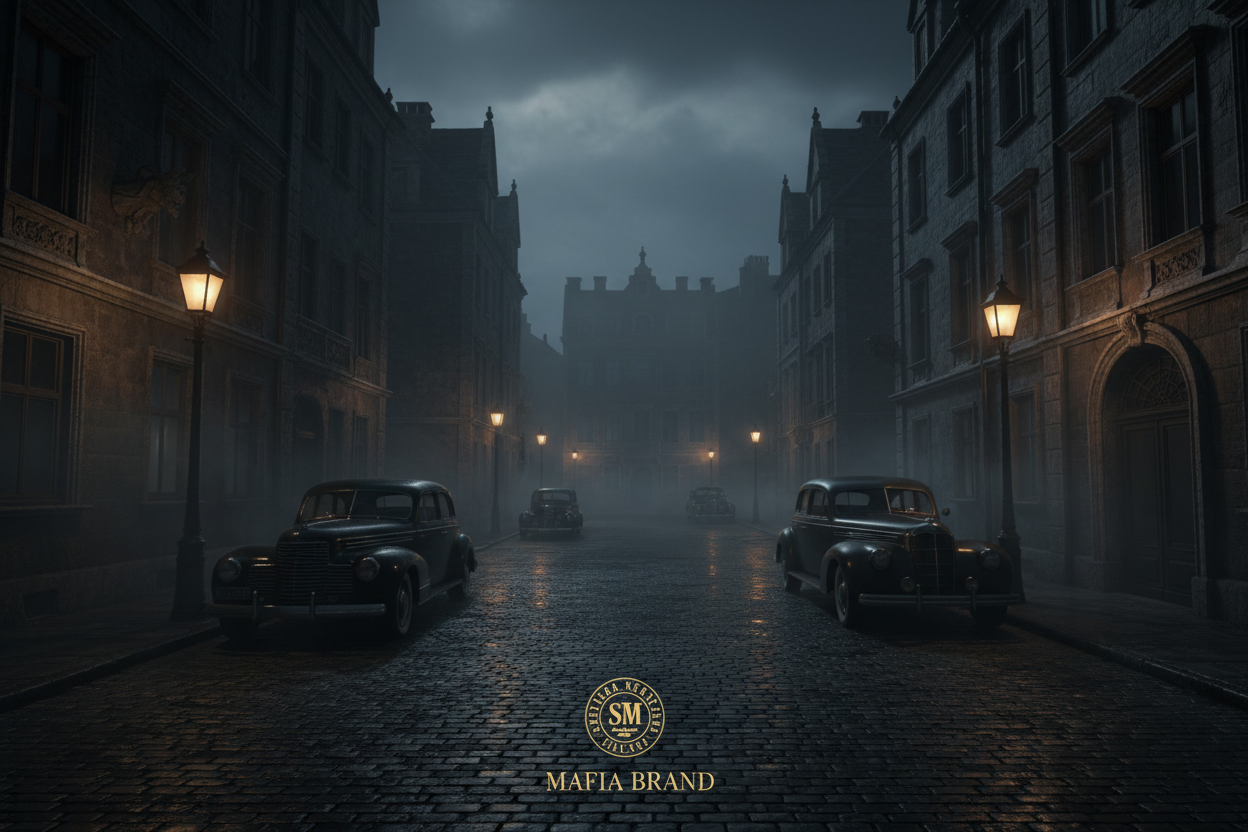 Eine Dunkle MAfia Stadt die passend zu unseren Logo ist